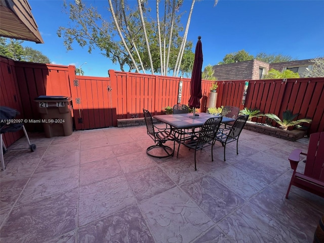 view of patio