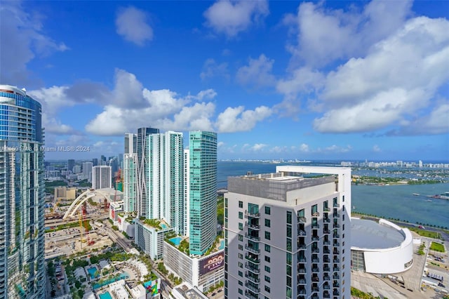 city view featuring a water view