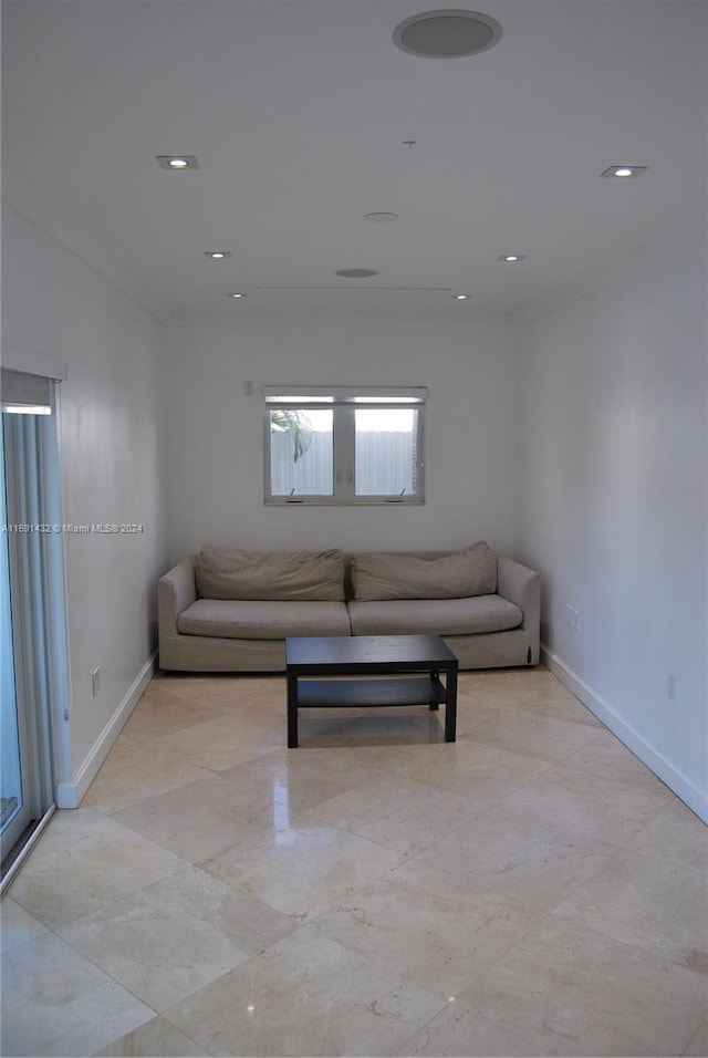 view of unfurnished living room