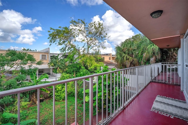 view of balcony