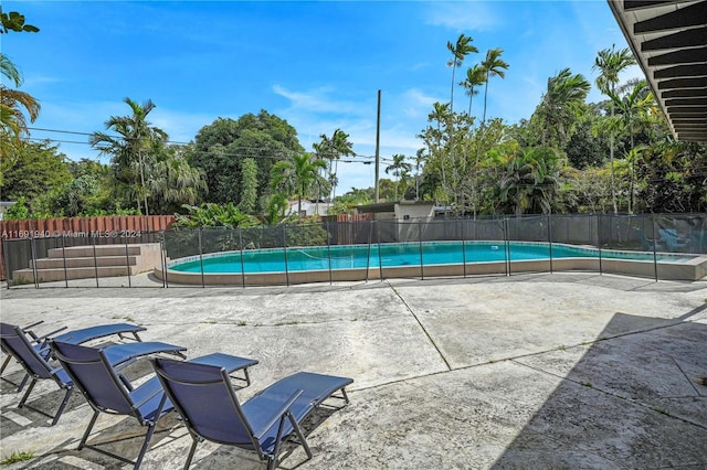 view of pool with a patio