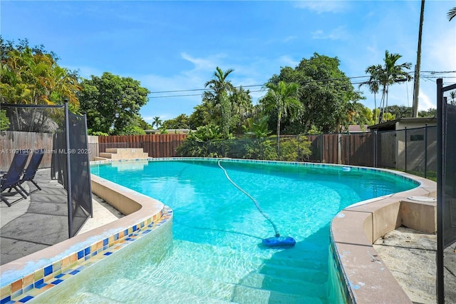 view of pool with a patio area