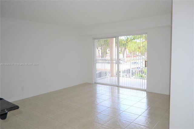 view of tiled empty room