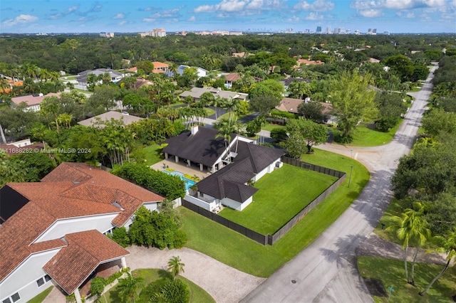 birds eye view of property