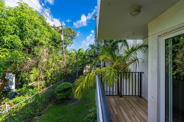 view of balcony