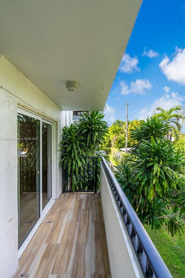 view of balcony