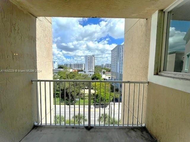 view of balcony