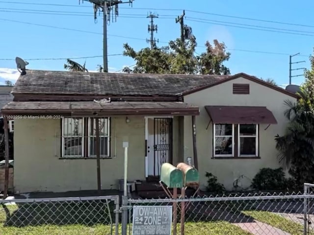 view of bungalow-style home