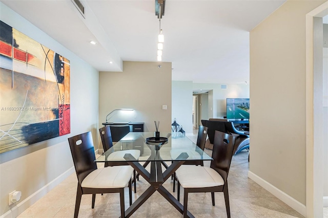 view of dining room