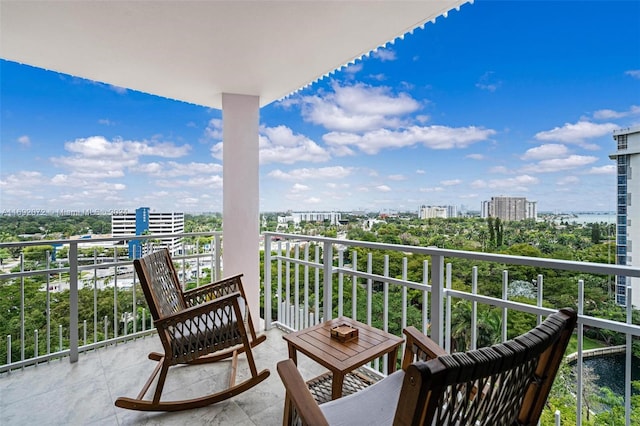 view of balcony