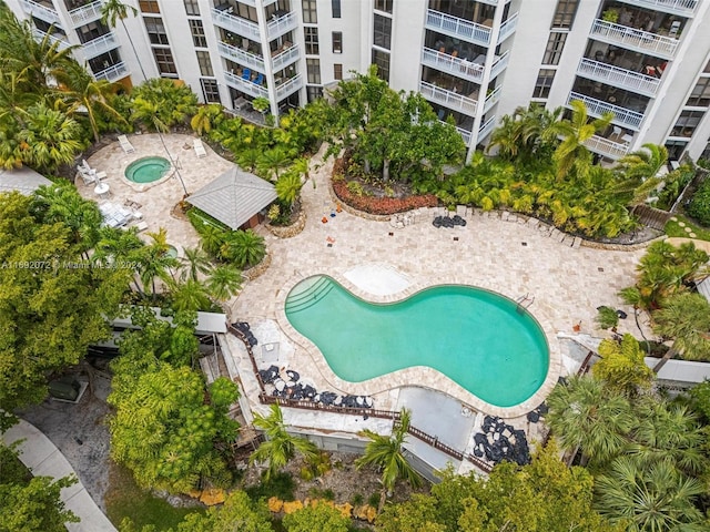 birds eye view of property