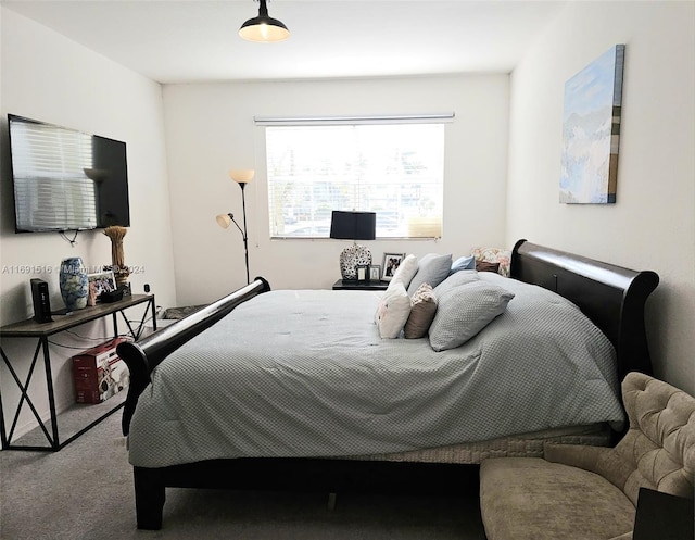 bedroom with carpet floors