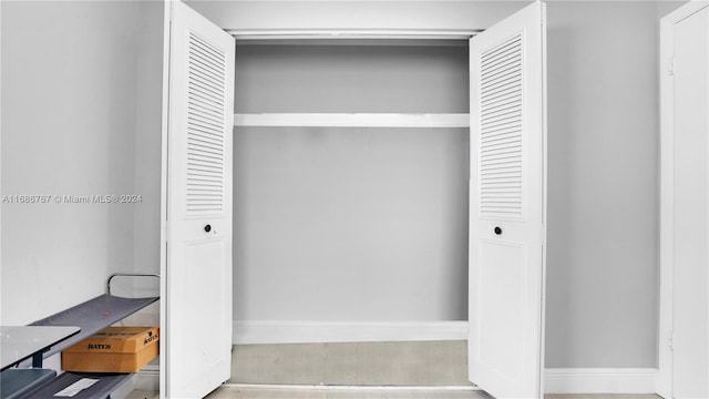 view of closet