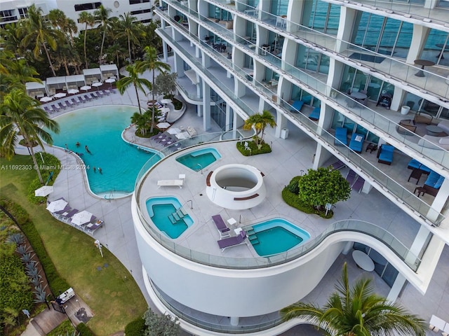 16901 Collins Ave Unit 1503, Sunny Isles Beach, FL 33160 - drone / aerial view of a pool