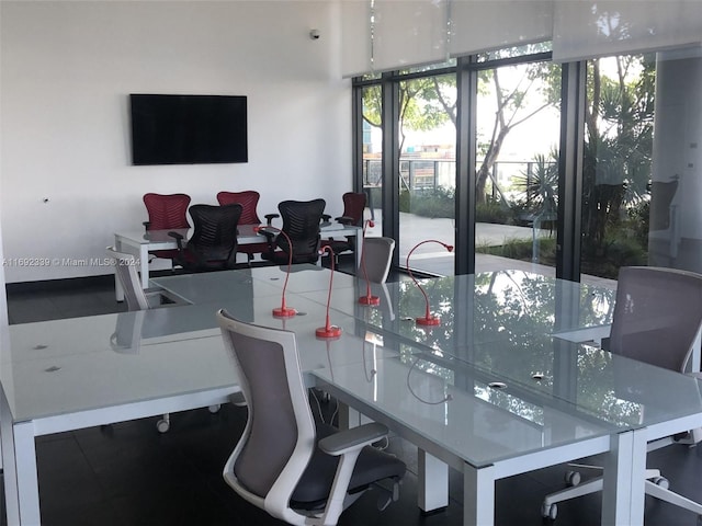 view of dining area