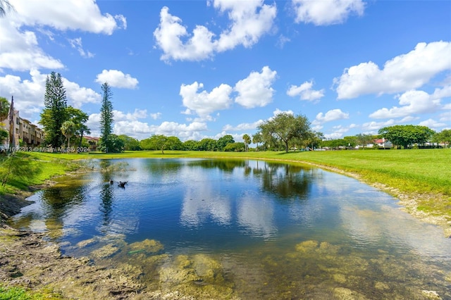 view of water feature