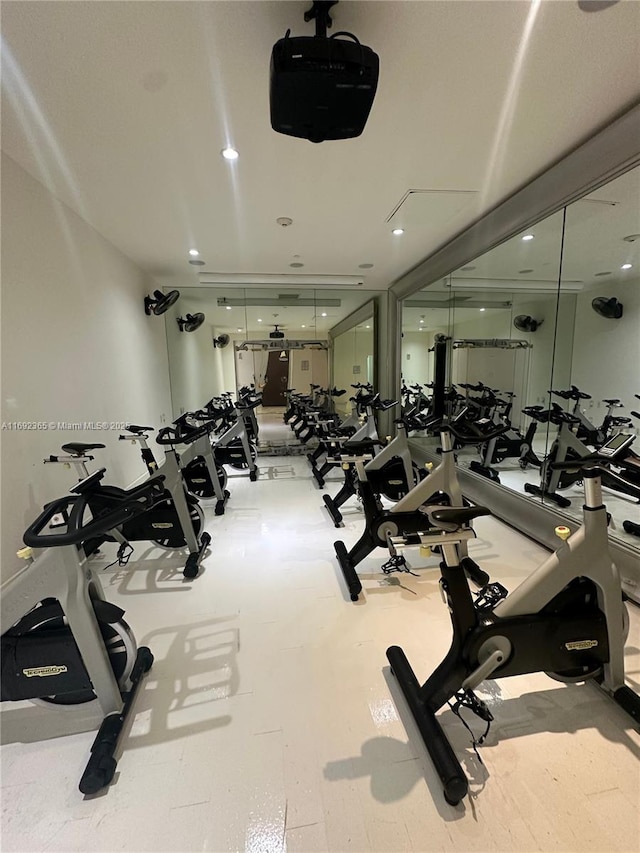 view of gym