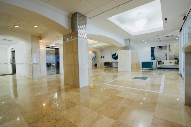 209 N Fort Lauderdale Beach Blvd Unit 7D, Fort Lauderdale, FL 33304 - building lobby featuring recessed lighting