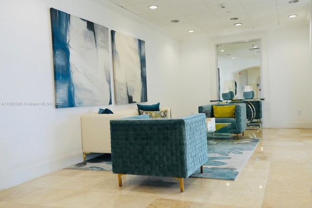 209 N Fort Lauderdale Beach Blvd Unit 7D, Fort Lauderdale, FL 33304 - community lobby featuring recessed lighting and a paneled ceiling