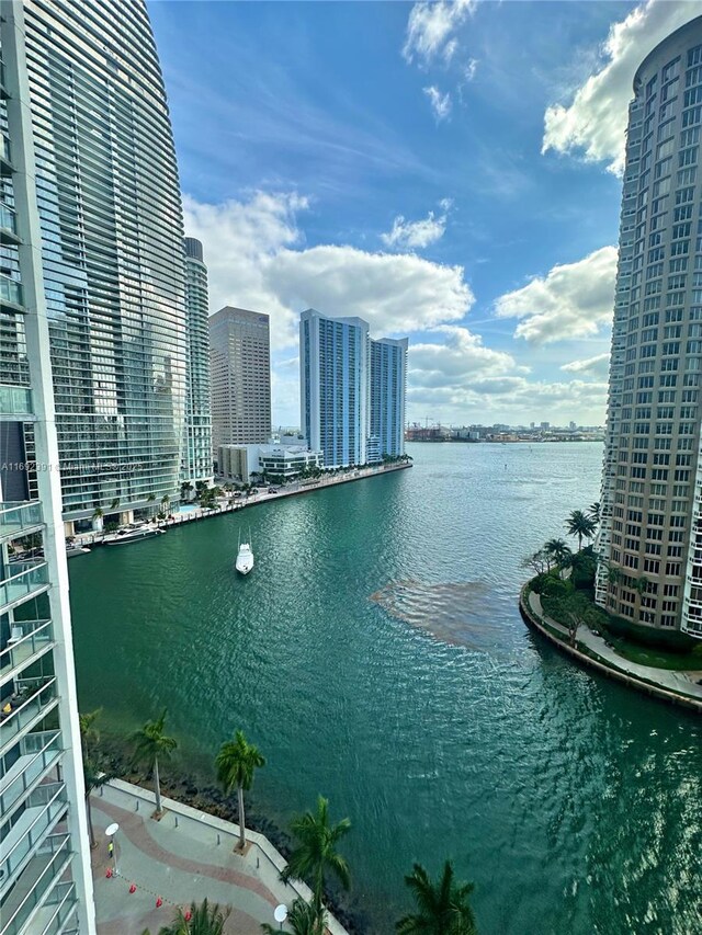 465 E Brickell Ave Unit 5305, Miami, FL 33131 - water view with nearby urban area