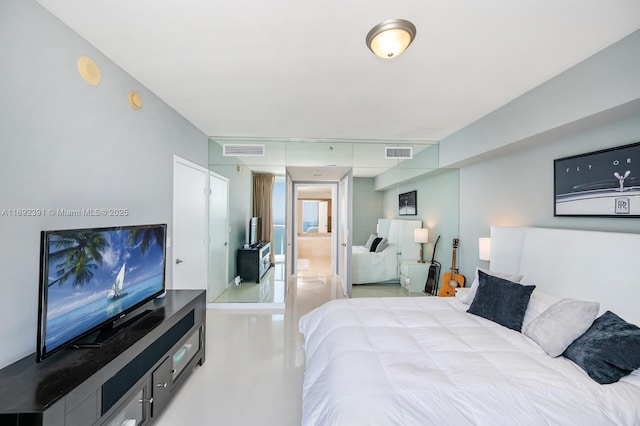 465 E Brickell Ave Unit 5305, Miami, FL 33131 - bedroom with tile patterned flooring