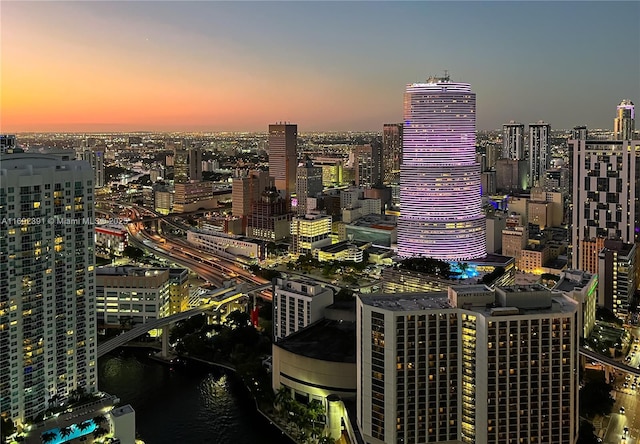 465 E Brickell Ave Unit 5305, Miami, FL 33131 - city view with a nearby body of water and a notable bridge