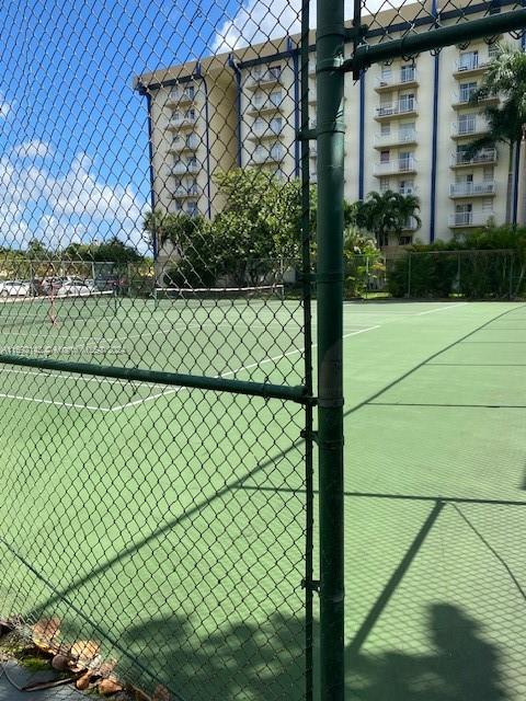 view of tennis court