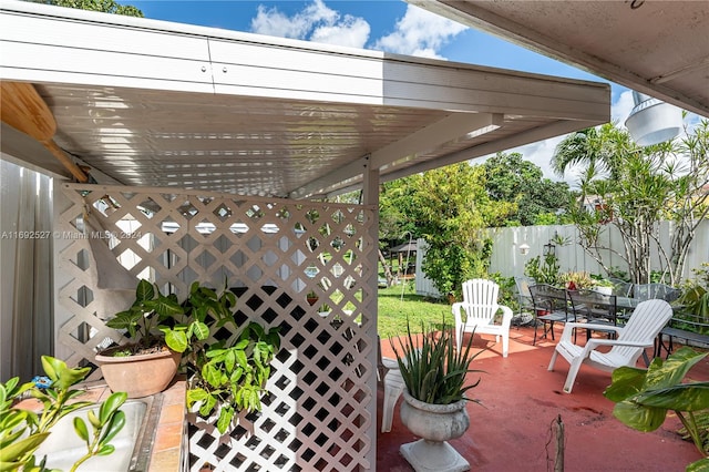 view of patio