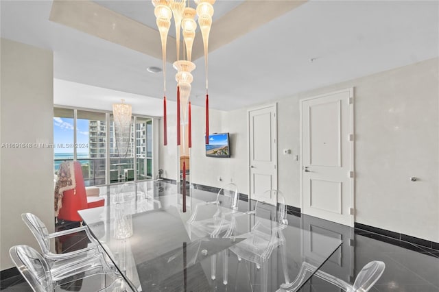 18101 Collins Ave Unit 1502, Sunny Isles Beach, FL 33160 - dining area with baseboards