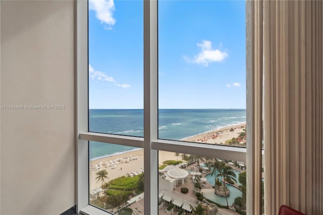 18101 Collins Ave Unit 1502, Sunny Isles Beach, FL 33160 - water view featuring local beach
