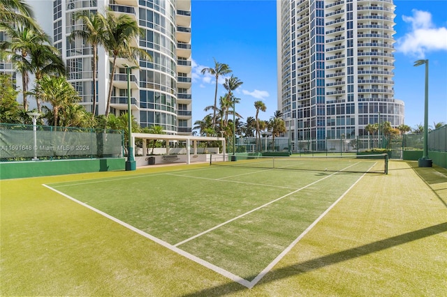 view of tennis court