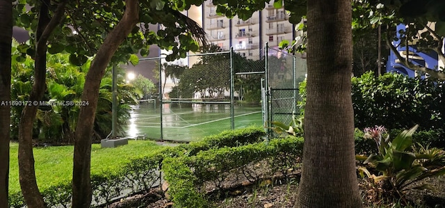 view of tennis court