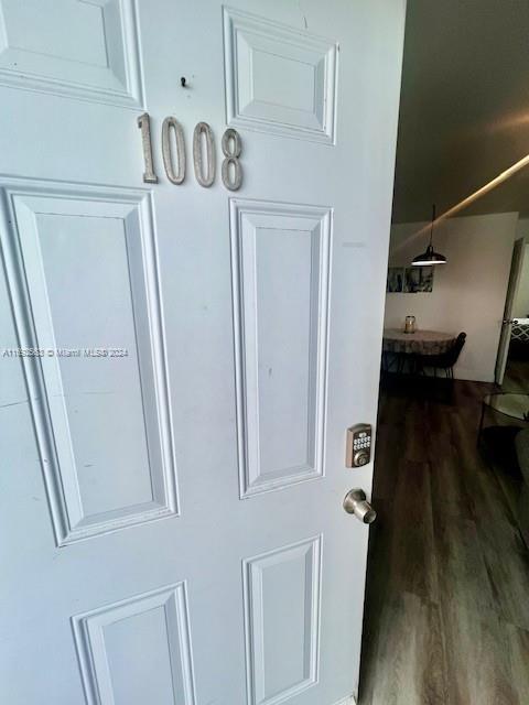 room details with wood-type flooring