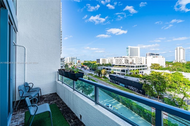 view of balcony