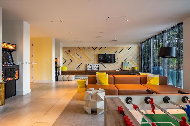 121 NE 34th St Unit 3116, Miami, FL 33137 - building lobby with recessed lighting