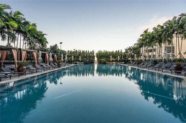 view of pool with a patio