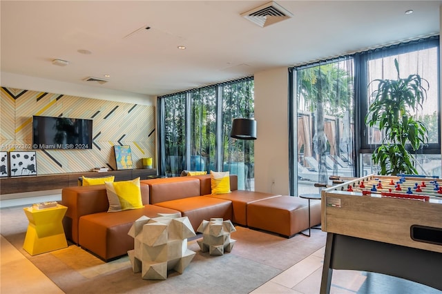 121 NE 34th St Unit Ph3217, Miami, FL 33137 - common area featuring a wall of windows