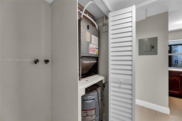 utility room featuring electric panel