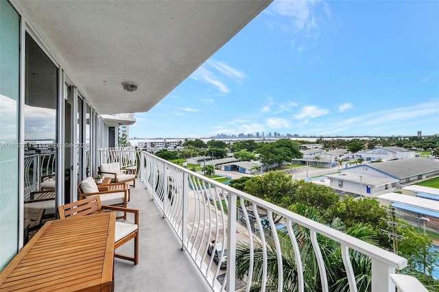 view of balcony