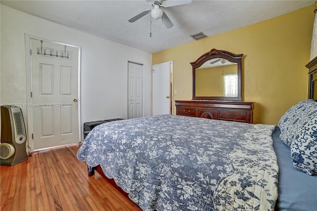 6525 Mayo St, Hollywood, FL 33023 - bedroom featuring wood finished floors, ceiling fan, and a closet