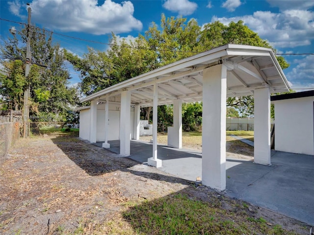 view of car parking