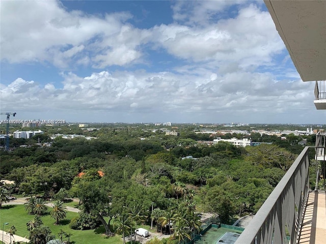 view of balcony