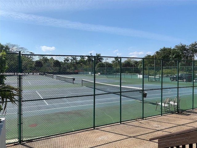 view of tennis court