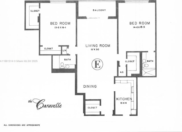9111 E Bay Harbor Dr Unit 3E, Bay Harbor Islands, FL 33154 - view of home floor plan