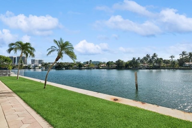 view of water feature