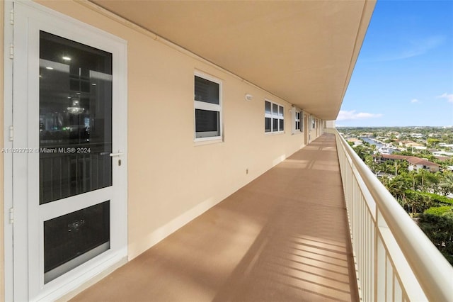 view of balcony