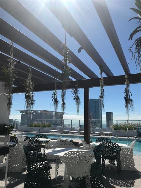 view of patio / terrace featuring a community pool