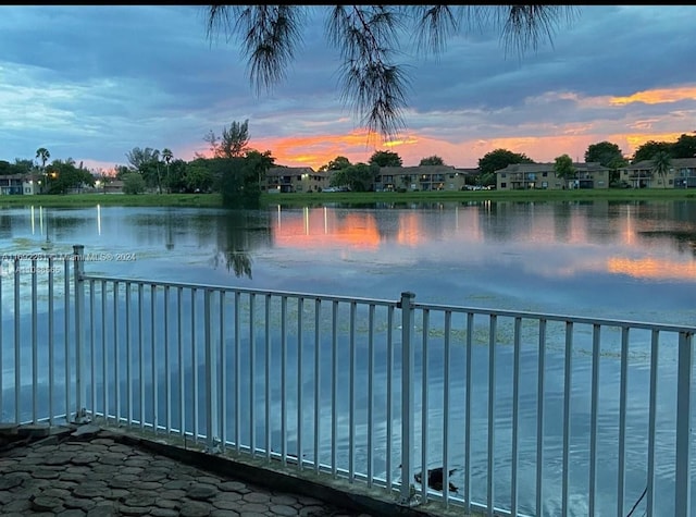 view of water feature