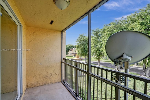 view of balcony