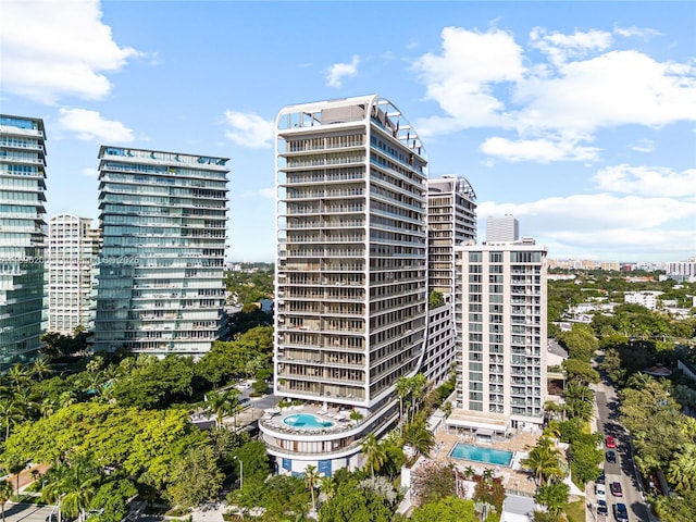 view of property with a city view